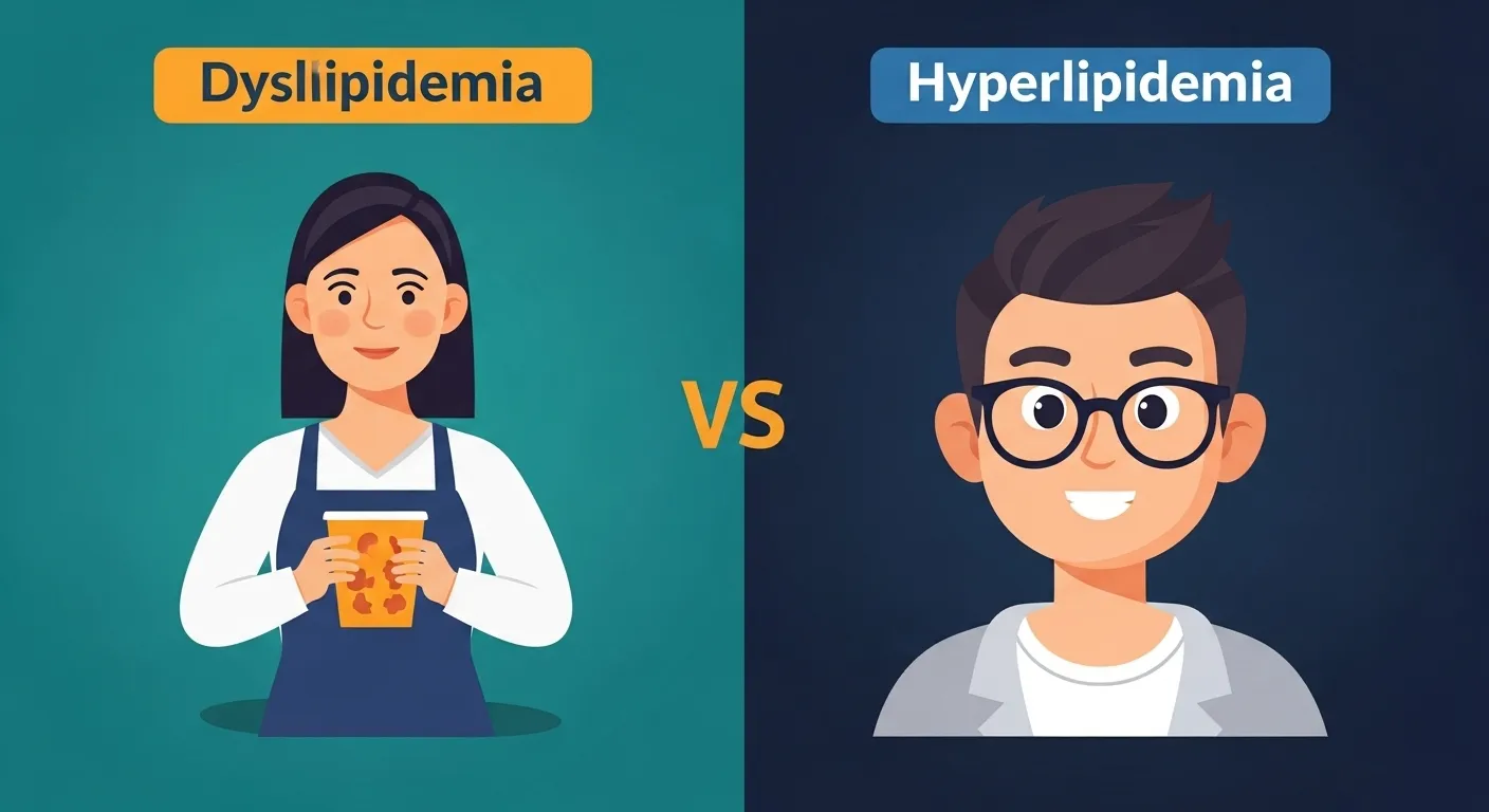 Difference Between Dyslipidemia and Hyperlipidemia