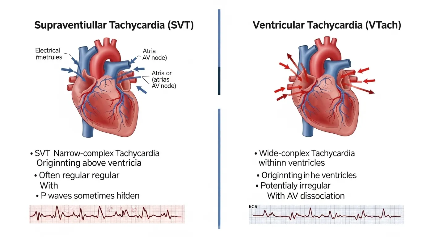 Difference Between SVT and VTach