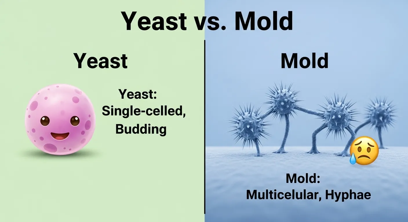 Difference Between Yeast and Mold
