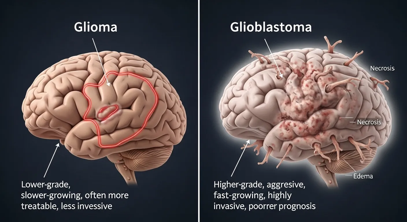 Difference Between Glioma and Glioblastoma