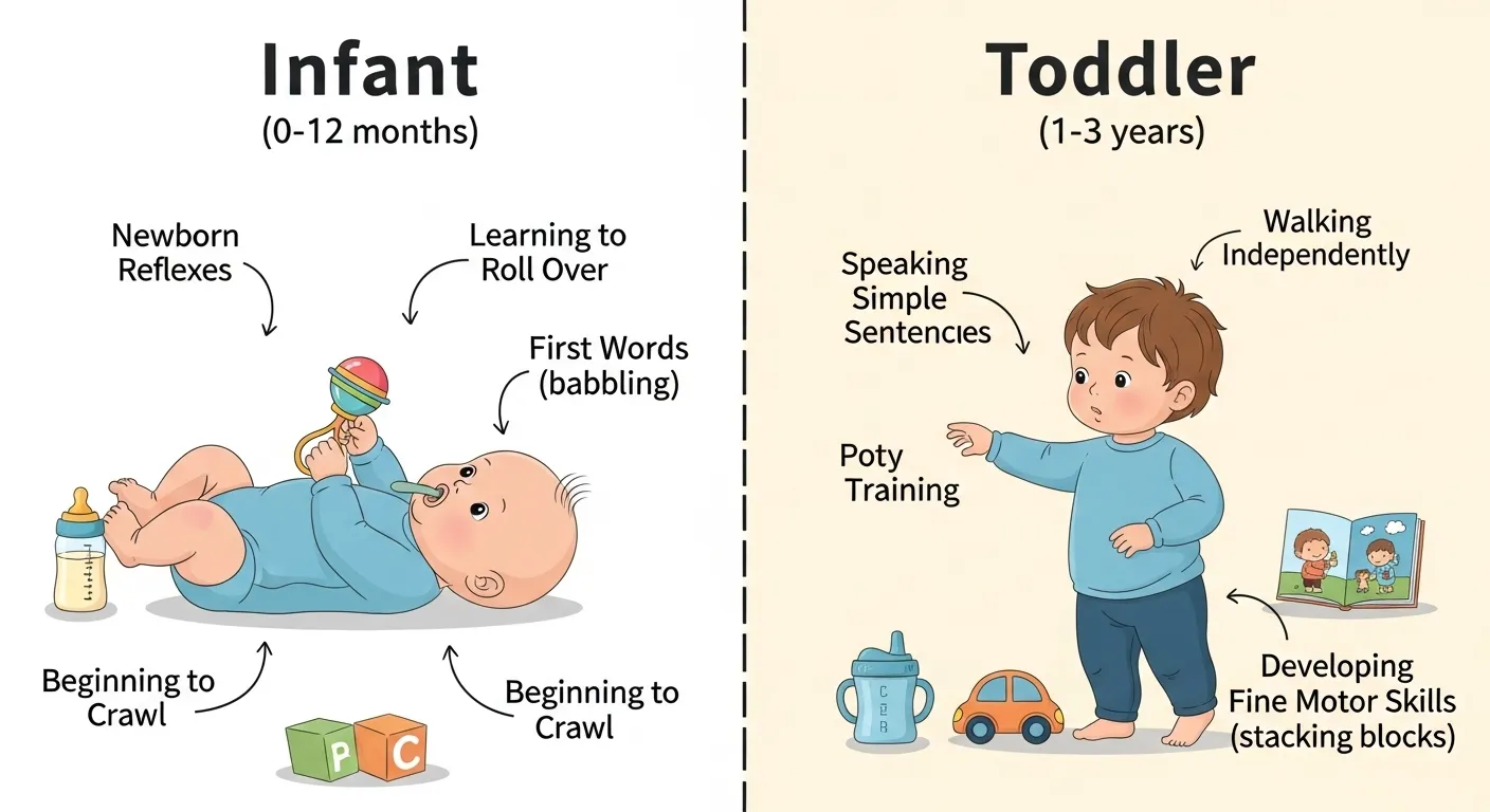 Difference Between Infant and Toddler