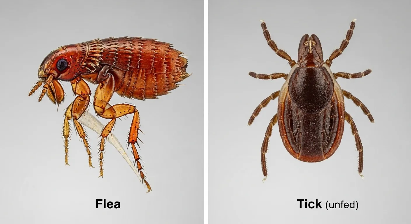 Difference Between Flea and Tick