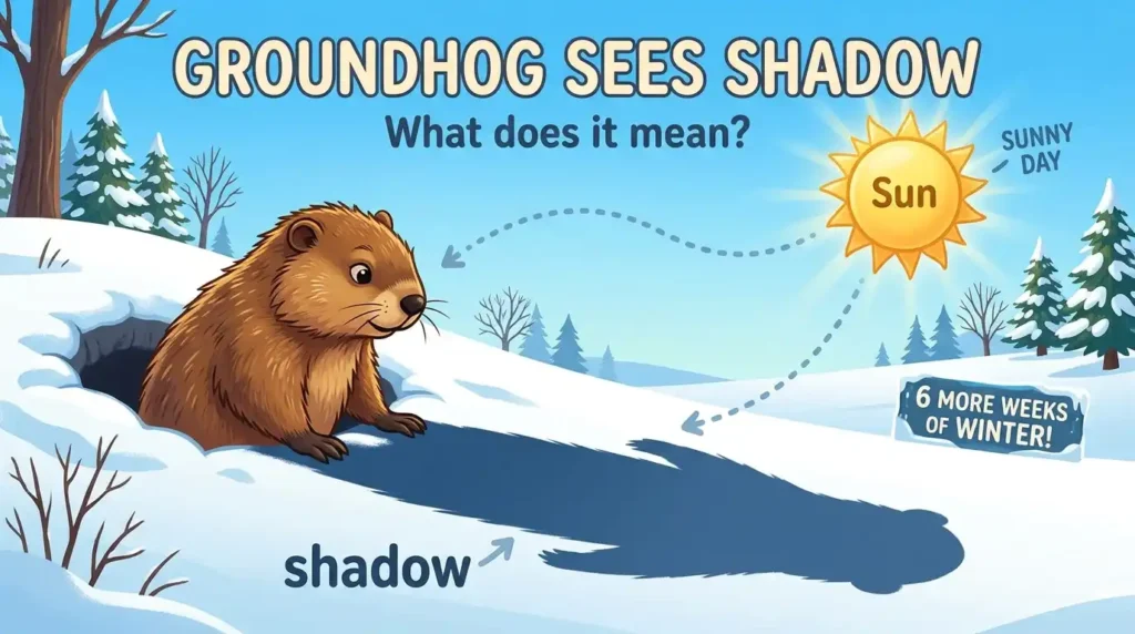 Groundhog Sees Shadow Meaning Explained in Plain English