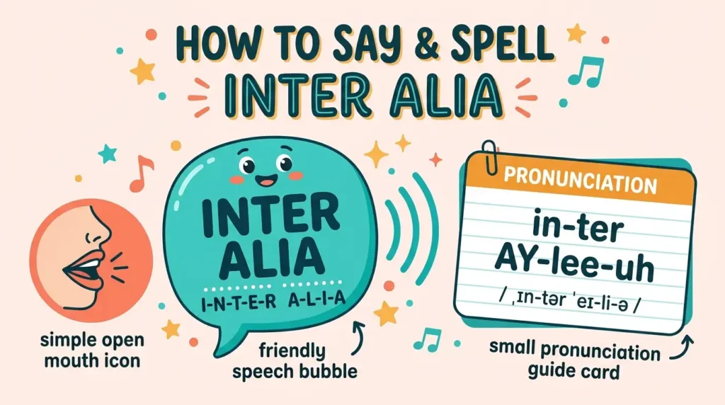 How to Say and Spell Inter Alia