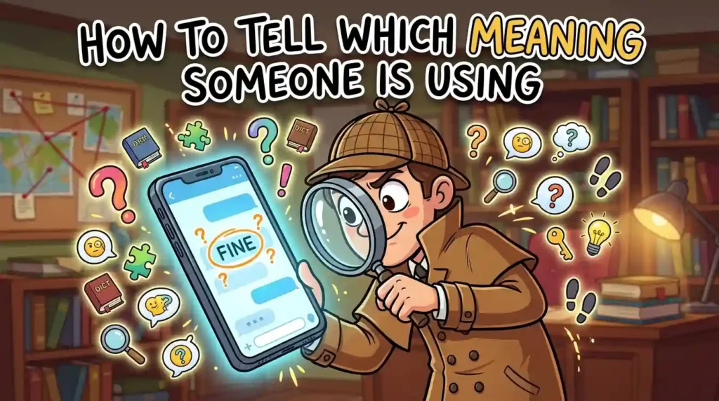 How to Tell Which Meaning Someone Is Using