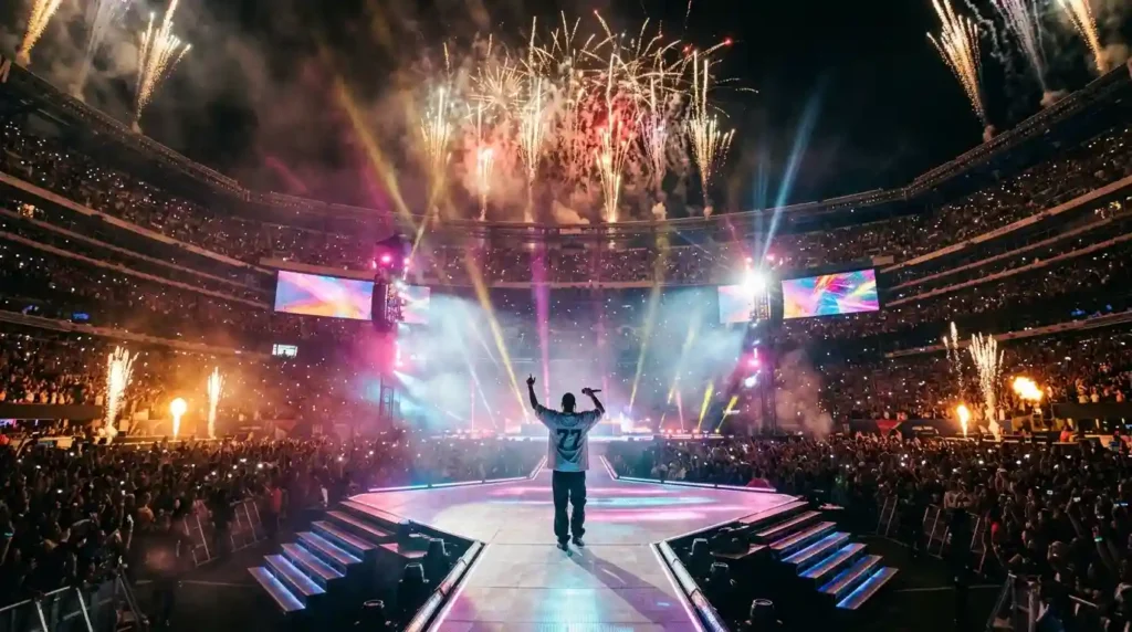 What Bad Bunny Wore on the Super Bowl Stage