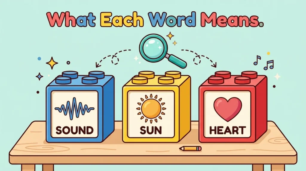 What Each Word Means